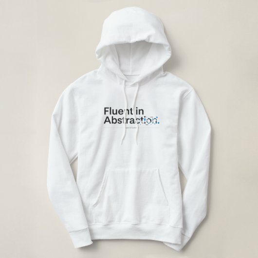 Fließend in Abstraktion Minimalistisches Programmi Hoodie (Design vorne)