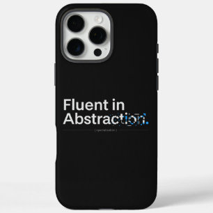 Fließend in Abstraktion Tech Dark Mode Design iPhone 16 Pro Max Hülle