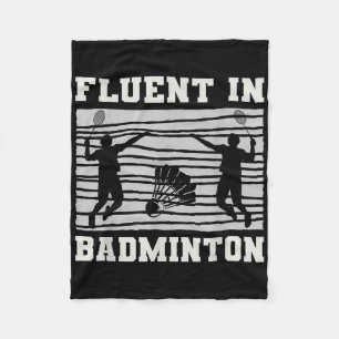 Fließend in Badminton-Shuttle-Rackets Spaß Fleecedecke
