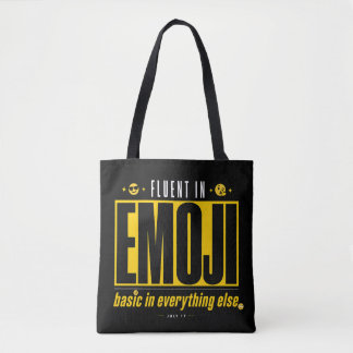 Fließend in Emoji Lustige Emoji-Tasche Tasche
