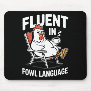 Fließend in Geflügelspräche Lustiger Hühnerwitz, G Mousepad