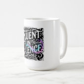 Fließend in Stille Langarmshirt Kaffeetasse (VorderseiteRechts)