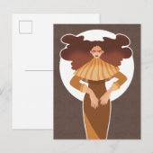 Fließend Postkarte (Vorne/Hinten)