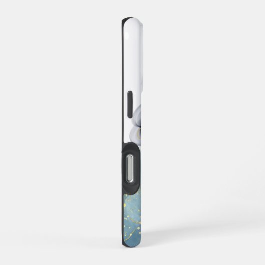 Fließende Blume iPhone Hülle (Rechte Seite)