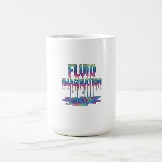 Fließende Formen der flüssigen Fantasie Kaffeetasse (Mittel)
