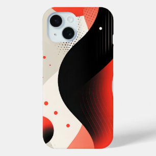 Fließende Formen mit Kreisen Case-Mate iPhone Hülle