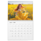 Fließende Kleider in Blüte – 2026 Kalender (Mär 2027)