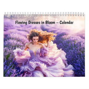 Fließende Kleider in Blüte – Kalender