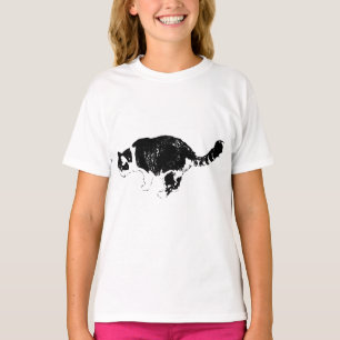 Fließende Kontur, moderne Bewegung T-Shirt