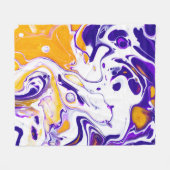 Fließende Kunsttextur: wirbelnde Farben. Fleecedecke (Vorderseite (Horizontal))