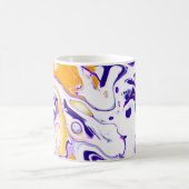 Fließende Kunsttextur: wirbelnde Farben. Kaffeetasse (Mittel)