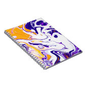 Fließende Kunsttextur: wirbelnde Farben. Notizblock (Rechte Seite)