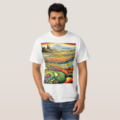 Fließende Landschaft T-Shirt (Vorne ganz)