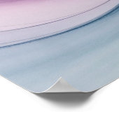 Fließende Pastelltöne Poster (Ecke)