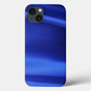 Fließender blauer Seidenstoff abstrakt Case-Mate iPhone Hülle