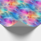 Fließender Regenbogen-Abstrakt Geschenkpapier (Ecke)