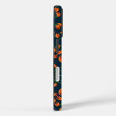 Fließendes oranges Blumendesign Case-Mate iPhone Hülle (Rückseite / Rechts)