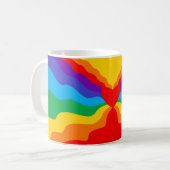 Fließendes Regenbogen-Herz Abstract Tasse (Vorderseite Links)