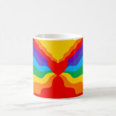 Fließendes Regenbogen-Herz Abstract Tasse (Mittel)