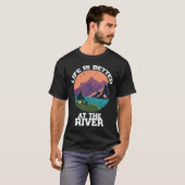 Fließendes Zitat-Camping T-Shirt (Vorne ganz)