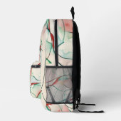 Fließstrich 1 bedruckter rucksack (Rechts)