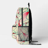 Fließstrich 1 bedruckter rucksack (Rechts)