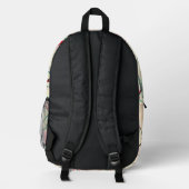 Fließstrich 1 bedruckter rucksack (Rückseite)