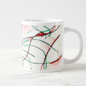 Fließstrich 1 Jumbo-Tasse (Rechts)