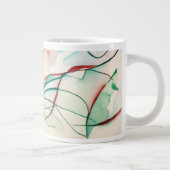 Fließstrich 1 Jumbo-Tasse (Rechts)