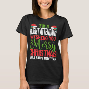 Flight Attendant Frohe Weihnachts-Feiertag Pajama T-Shirt