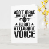 Flight Attendant Karte (Gelbe Blume)