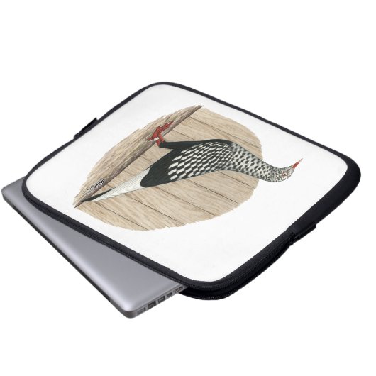 Flight Black Teager Taube Laptopschutzhülle (Vorne Knopf)