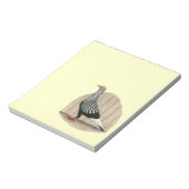 Flight Black Teager Taube Notizblock (Rotiert)