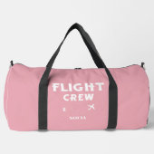 Flight Crew Pink and White Bachelorette Wedding Duffle Bag (Vorderseite)