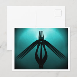 Flight (Cutlery Abstrakt) Postkarte