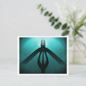 Flight (Cutlery Abstrakt) Postkarte (Stehend Vorderseite)