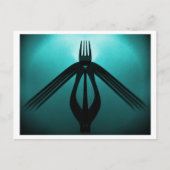 Flight (Cutlery Abstrakt) Postkarte (Vorderseite)