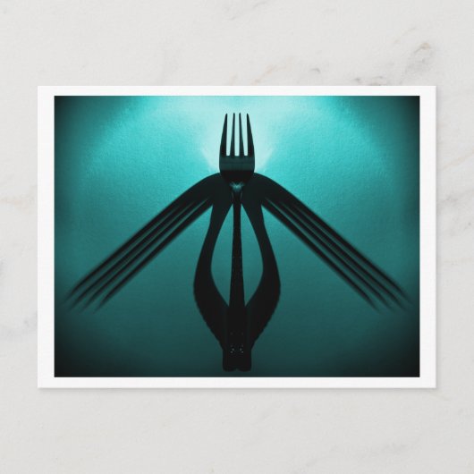 Flight (Cutlery Abstrakt) Postkarte (Vorderseite)