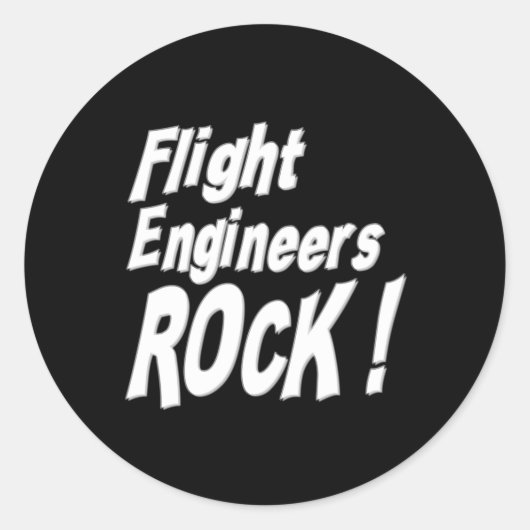 Flight Engineers Rock! Aufkleber (Vorderseite)