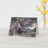 Flight Fairy Fantasy Kunst, Dichtung und Musik Karte (Gelbe Blume)