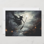 Flight, Hexen Halloween Feiertagskarte (Vorderseite)