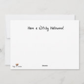 Flight, Hexen Halloween Feiertagskarte (Rückseite)