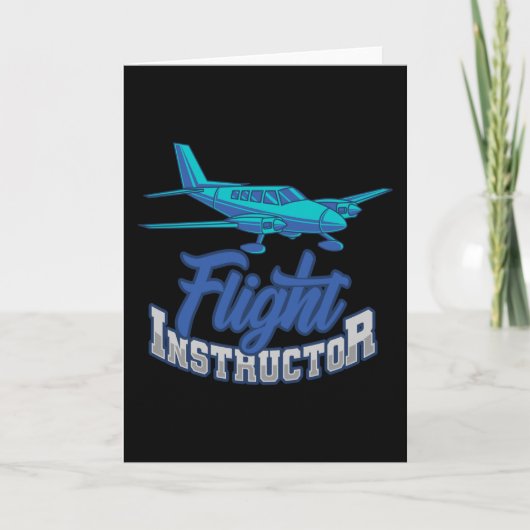 Flight Instructor CFI Pilot Trainer Aviation Karte (Vorderseite)