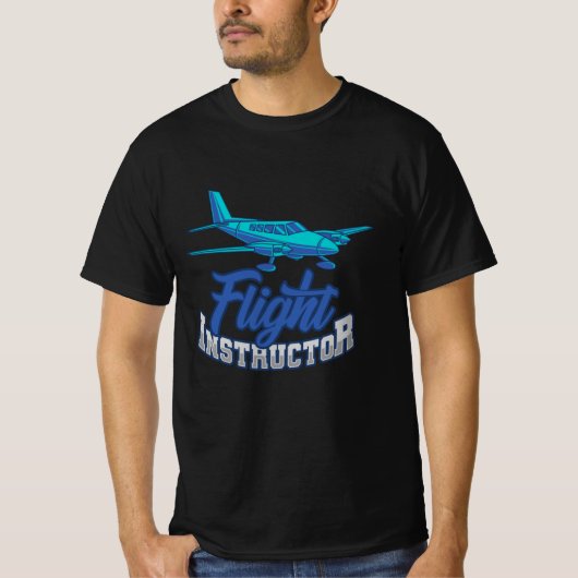 Flight Instructor CFI Pilot Trainer Aviation T-Shirt (Vorderseite)