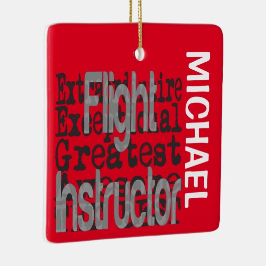 Flight Instructor Extraordinaire CUSTOM Keramikornament (Rechts)