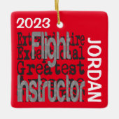 Flight Instructor Extraordinaire CUSTOM Keramikornament (Vorderseite)