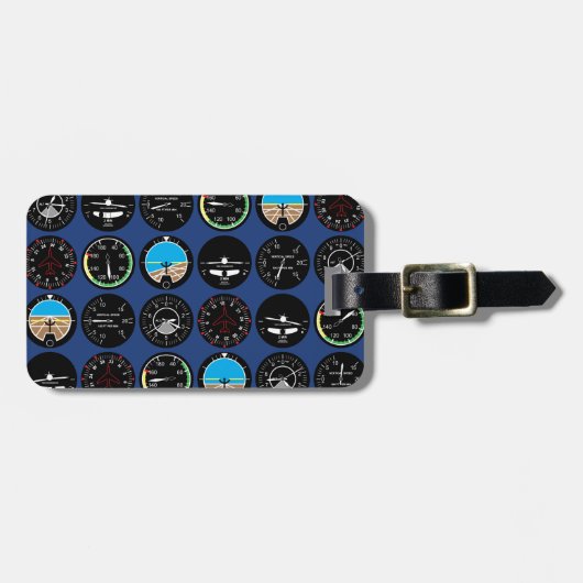 Flight Instruments Gepäckanhänger (Vorderseite horizontal)