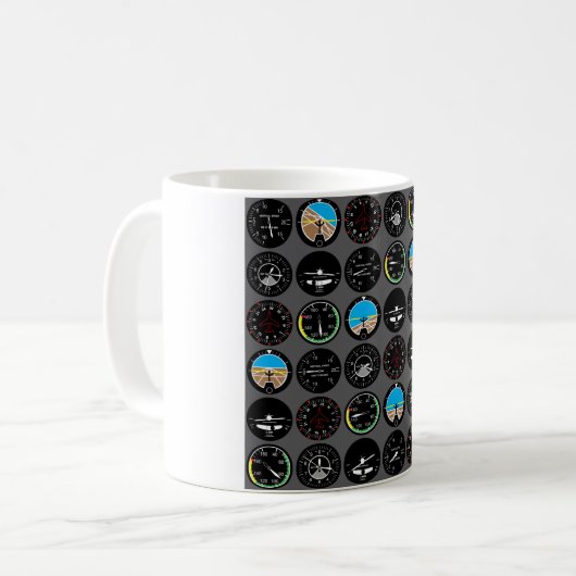 Flight Instruments Kaffeetasse (Vorderseite Links)