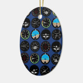 Flight Instruments Keramik Ornament (Links)