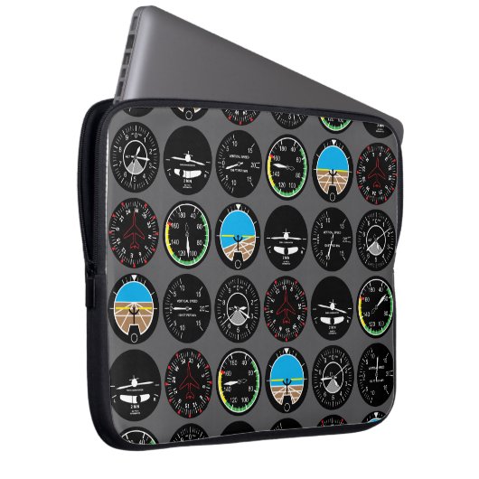 Flight Instruments Laptopschutzhülle (Vorne Rechts)